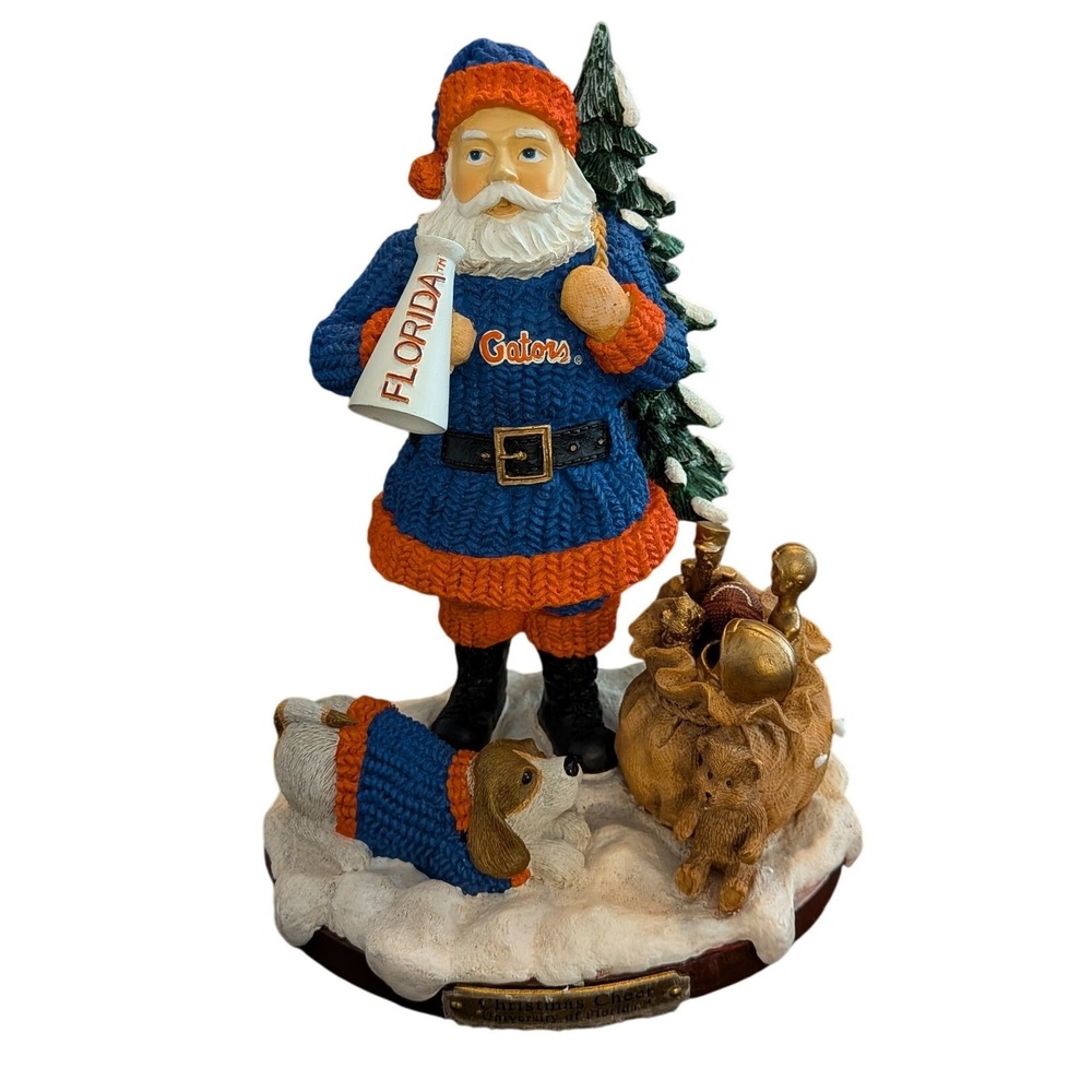 University of Florida Gators Santa Figurine Christmas Cheer Limited Series 2002